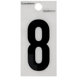 SANDLEFORD SELF ADHESIVE NUMBER H60mm - No.8